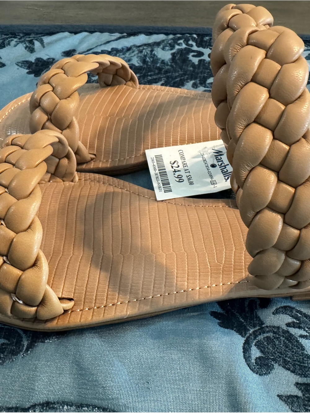 Dolce Vita Braided Double-Strap Slide Sandals - Tan - Picture 2 of 4